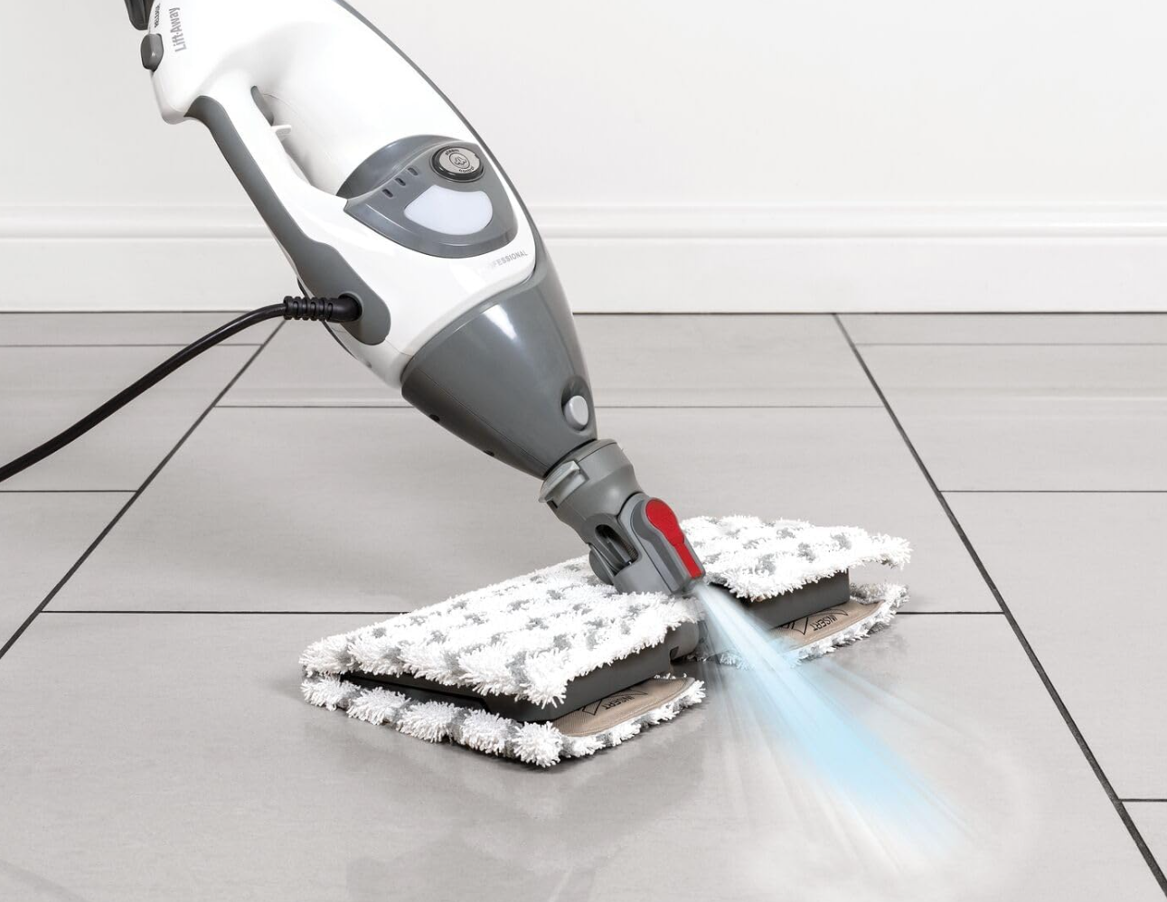 Shark steam mop on hard floor